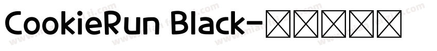 CookieRun Black字体转换